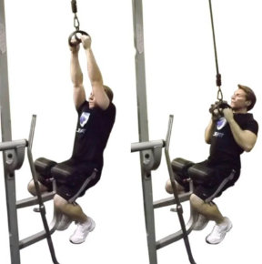 Close-grip high pulley lat pulldown